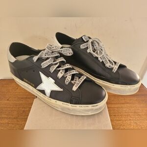 Golden Goose Hi Star Black Sneakers Size 38